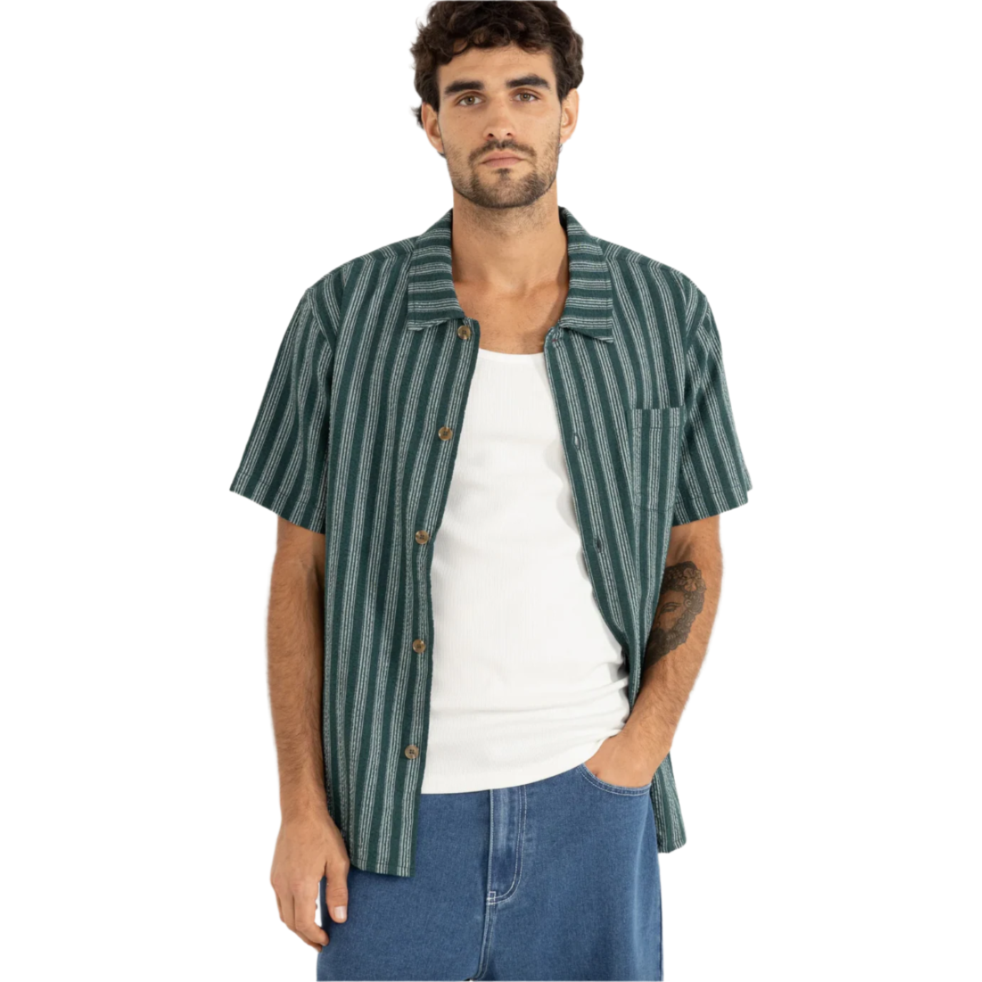 Rhythm - Eli Stripe SS Shirt - Velocity 21