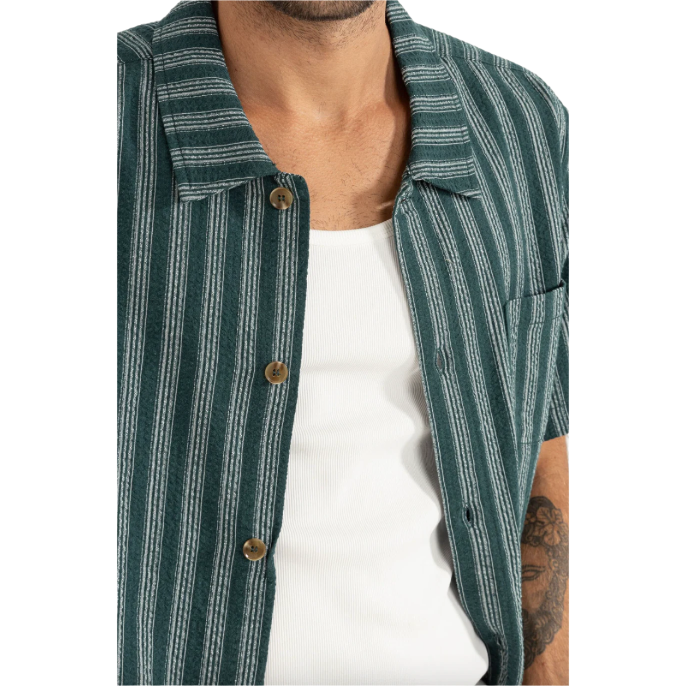 Rhythm - Eli Stripe SS Shirt - Velocity 21