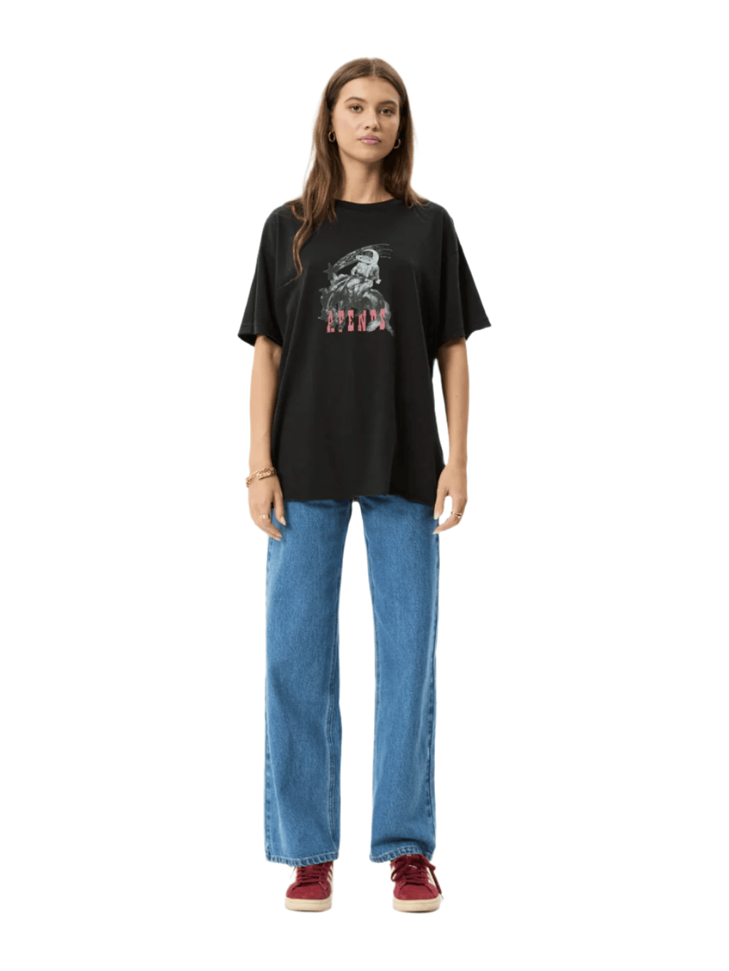 Afends - Cosmic Cow Hemp Oversized Tee - Velocity 21