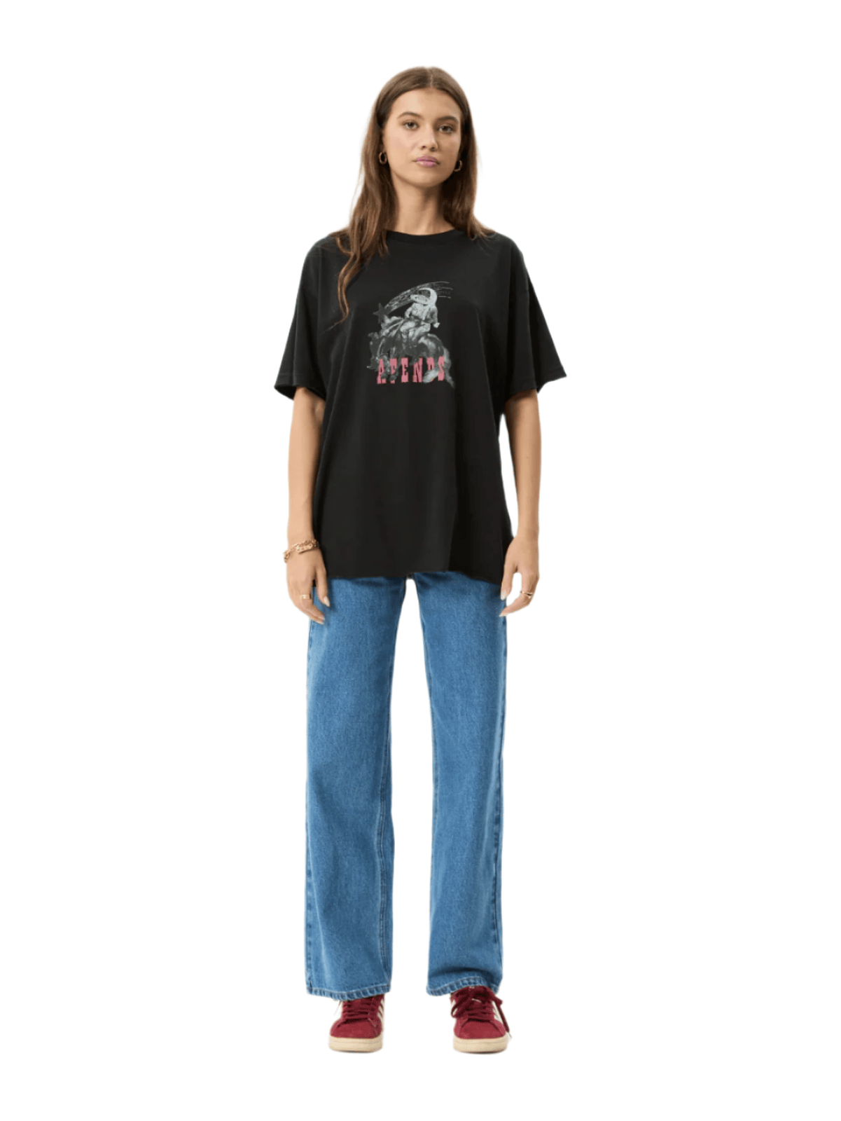 Afends - Cosmic Cow Hemp Oversized Tee - Velocity 21