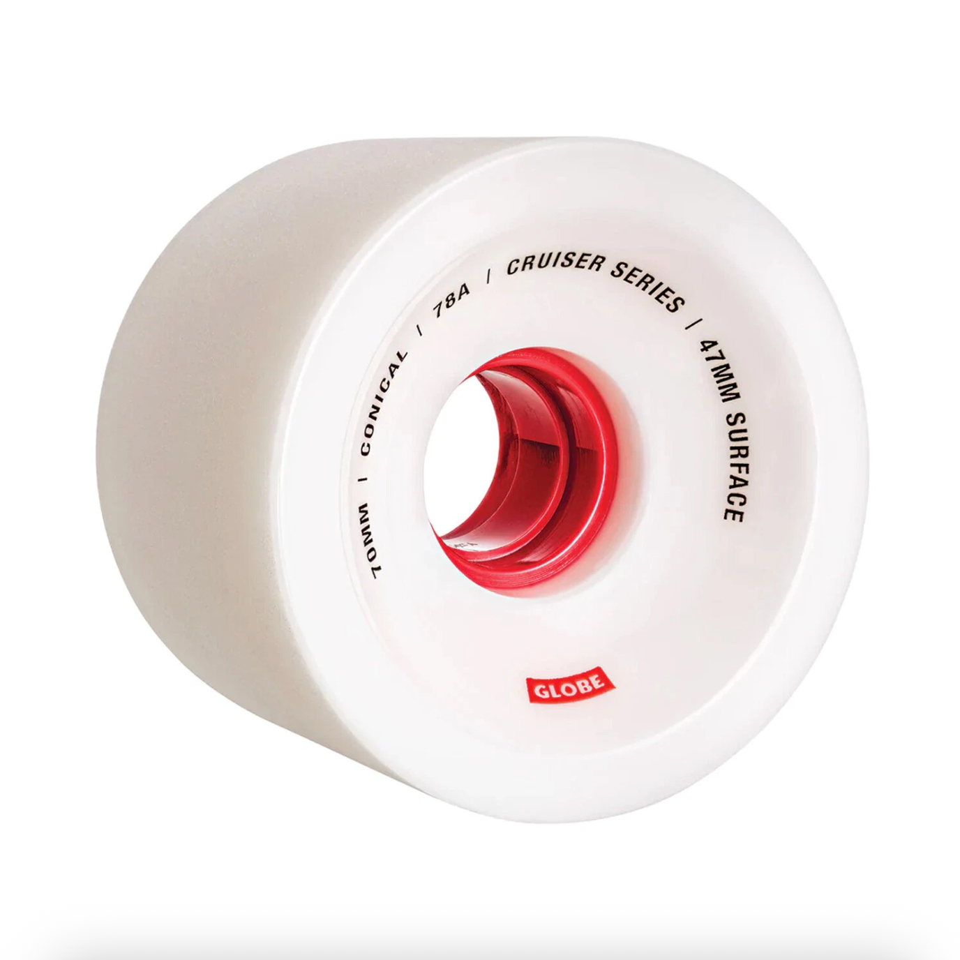 Globe - Conical Cruiser Wheel - White/Red - Velocity 21