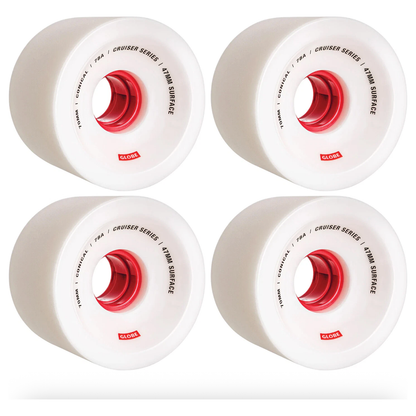 Globe - Conical Cruiser Wheel - White/Red - Velocity 21