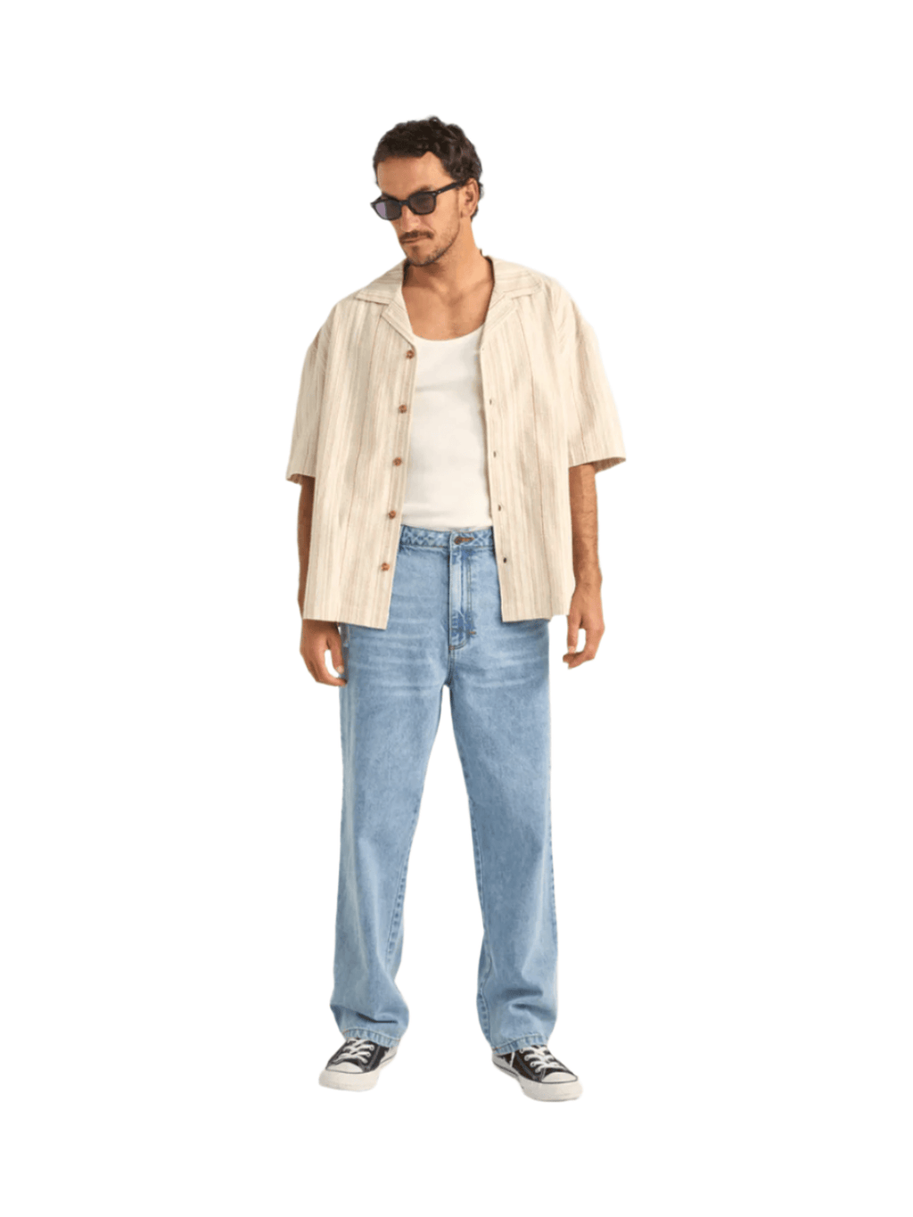 Rhythm - Benny Relaxed Stripe SS Shirt - Velocity 21