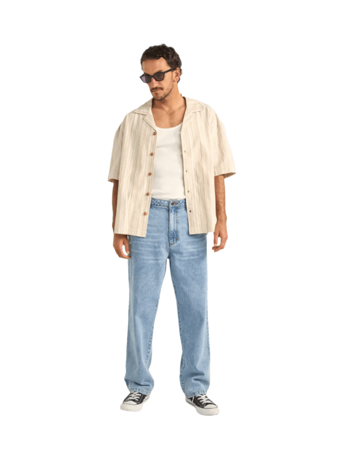 Rhythm - Benny Relaxed Stripe SS Shirt - Velocity 21