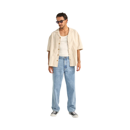 Rhythm - Benny Relaxed Stripe SS Shirt - Velocity 21