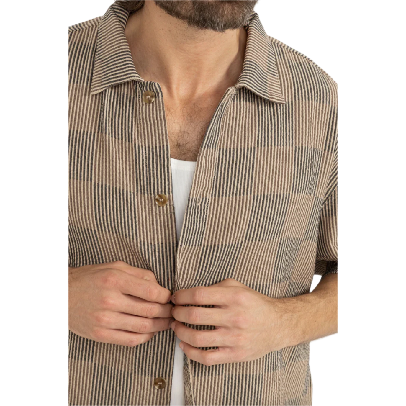 Rhythm - Tanner Check SS Shirt - Velocity 21