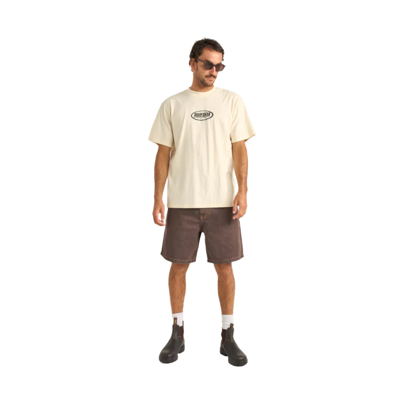 Rhythm - Elliptic Printed Vintage SS Tee - Velocity 21