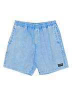Afends - The Dopamine Organic Swim Short 18" - Blue Acid Wash - Velocity 21