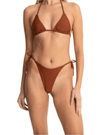 Rhythm - Classic Tie Side Hi Cut Pant - Rust - Velocity 21