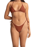 Rhythm - Classic Tie Side Hi Cut Pant - Rust - Velocity 21