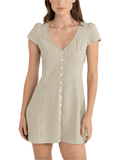 Rhythm - Lola Check Cap Sleeve Mini Dress - Velocity 21