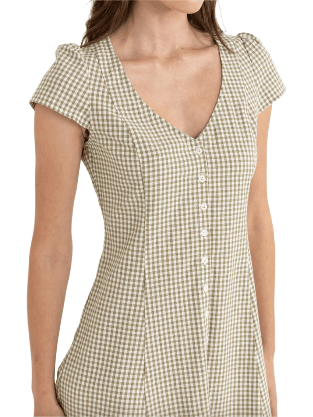Rhythm - Lola Check Cap Sleeve Mini Dress - Velocity 21