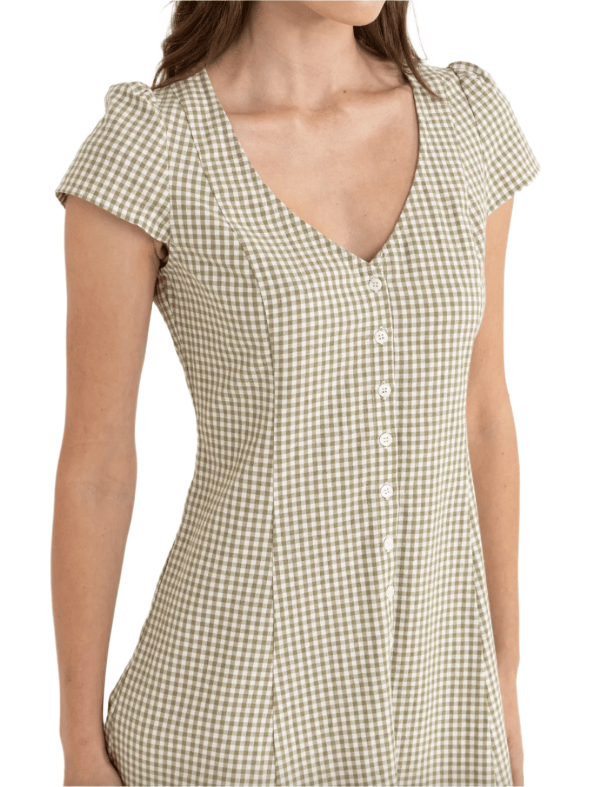 Rhythm - Lola Check Cap Sleeve Mini Dress - Velocity 21