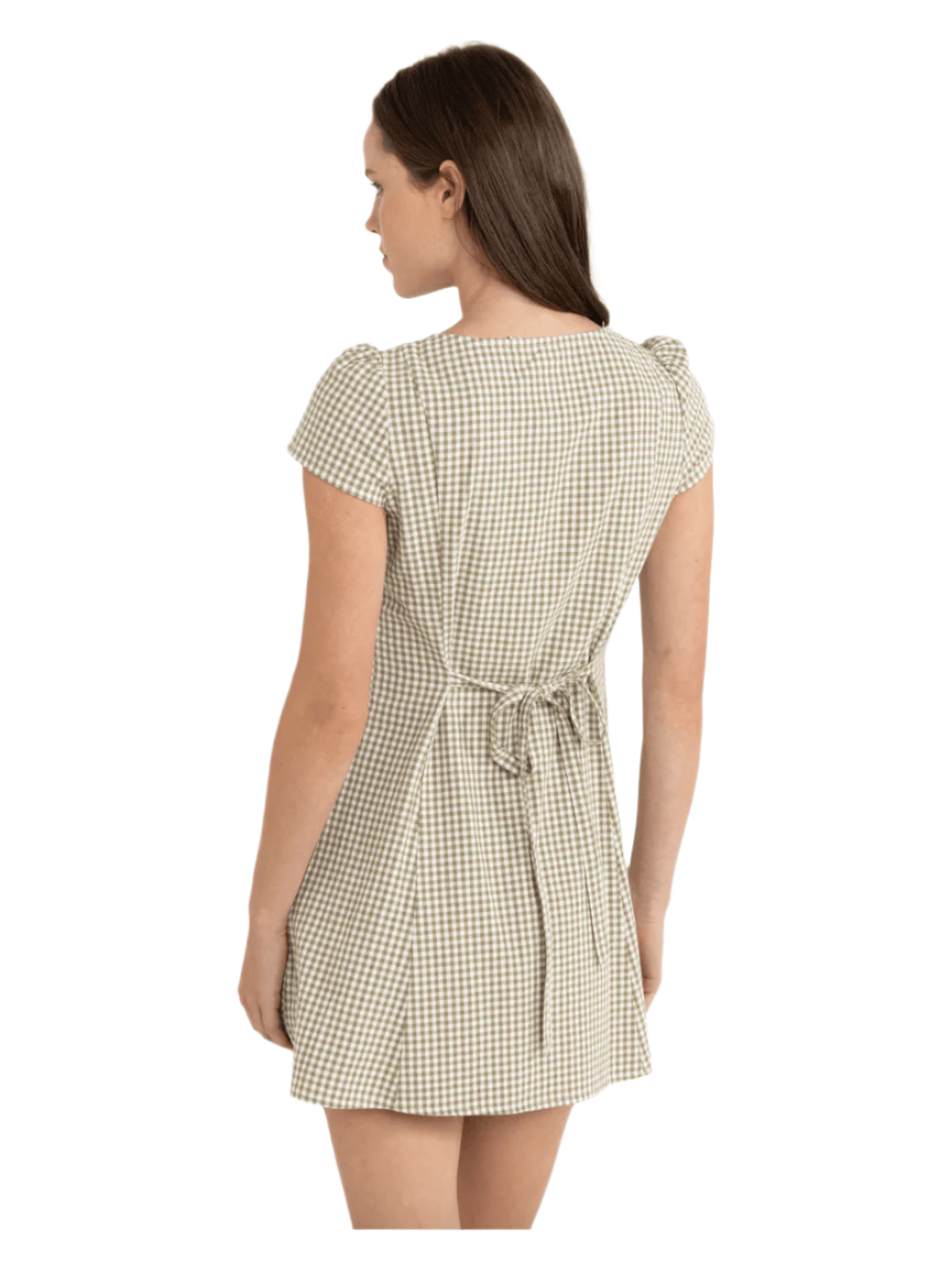 Rhythm - Lola Check Cap Sleeve Mini Dress - Velocity 21