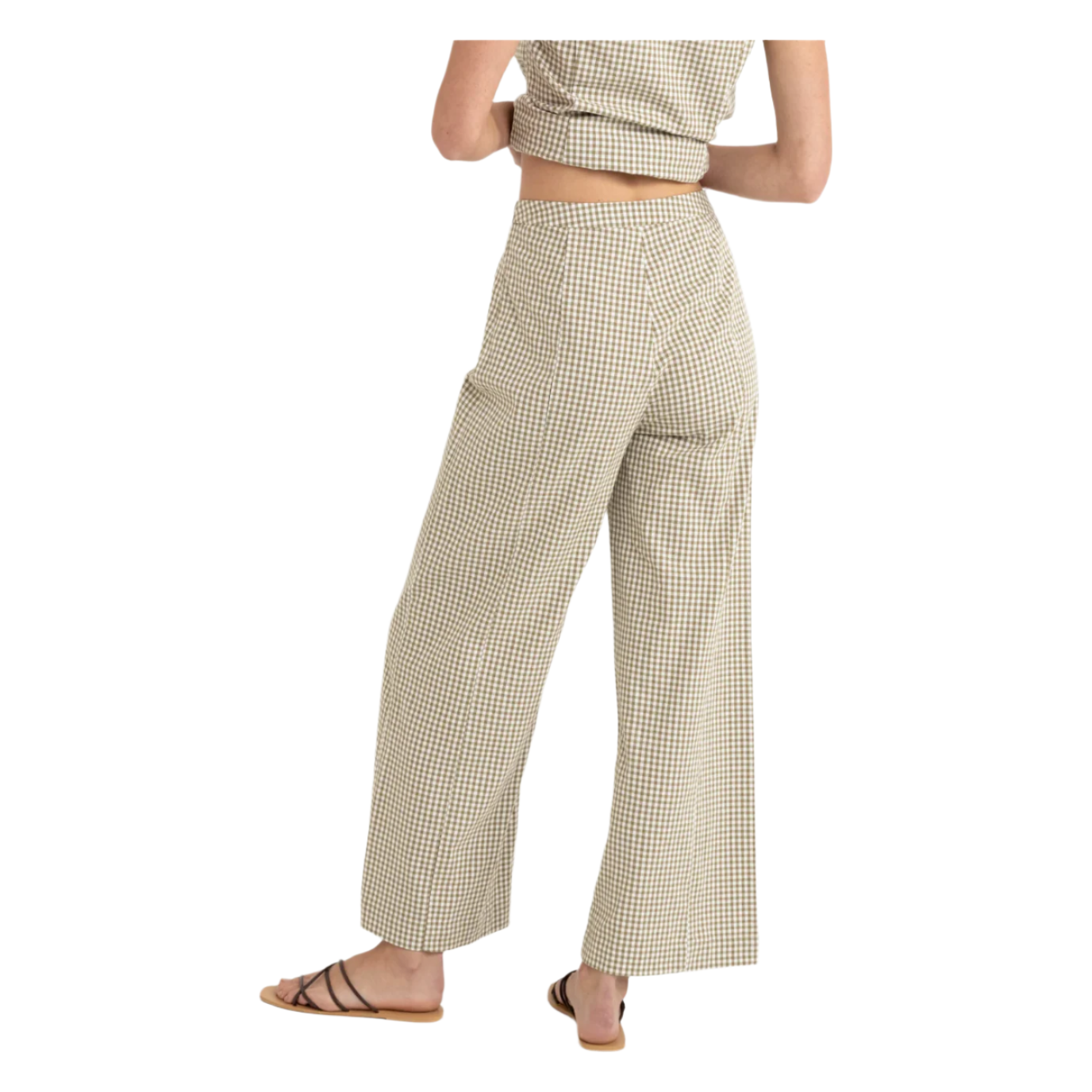 Rhythm - Lola Check Wide Leg Pant - Velocity 21