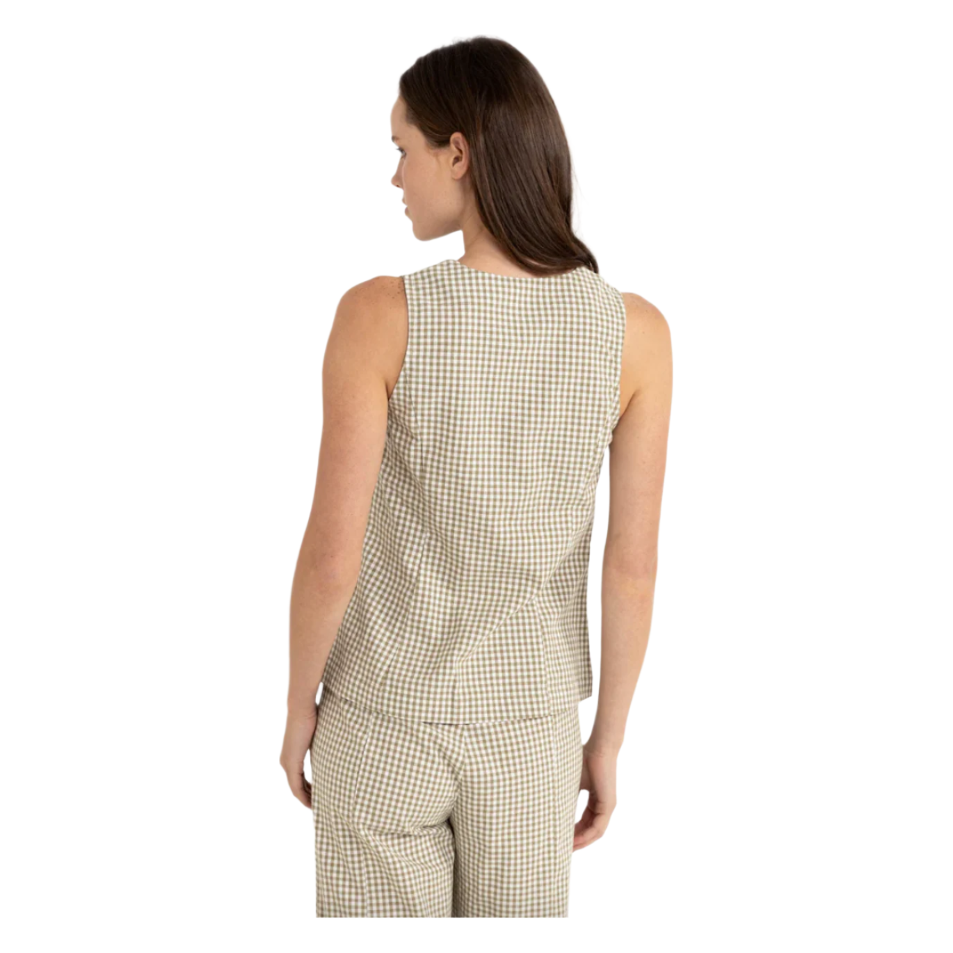 Rhythm - Lola Check Wrap Front Vest - Velocity 21