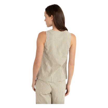 Rhythm - Lola Check Wrap Front Vest - Velocity 21