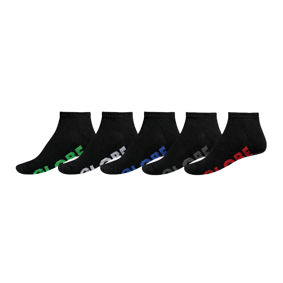 Globe - Mens Black Stealth Sock - 5 Pack - Velocity 21