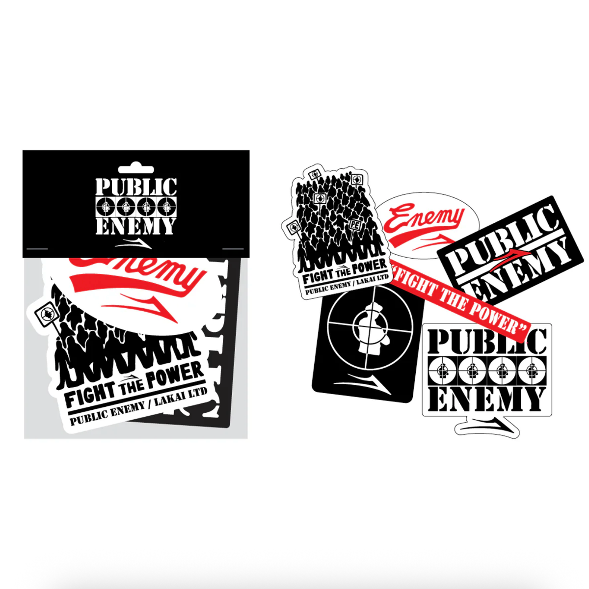 Lakai - Public Enemy Sticker Pack - Velocity 21