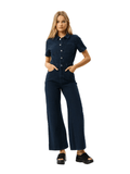 Afends - Western Miami Denim Flared Jumpsuit - Velocity 21