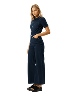 Afends - Western Miami Denim Flared Jumpsuit - Velocity 21