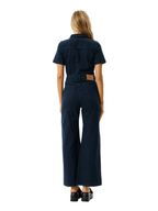 Afends - Western Miami Denim Flared Jumpsuit - Velocity 21
