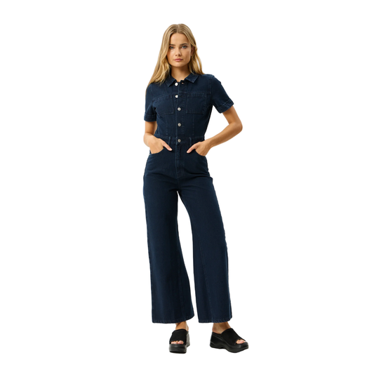 Western Miami Denim Flared Jumpsuit