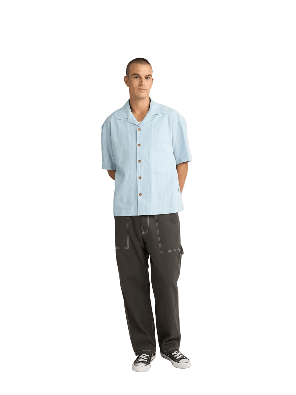 Rhythm - Relaxed Check SS Shirt - Velocity 21