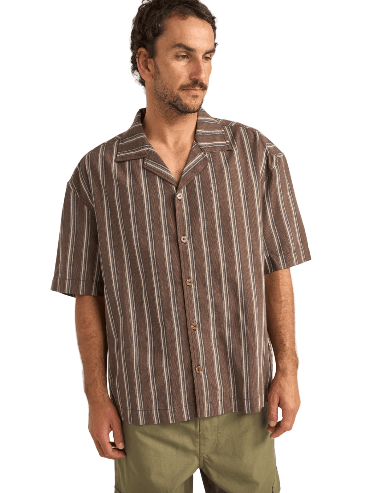 Rhythm - Baja Relaxed Stripe SS Shirt - Velocity 21