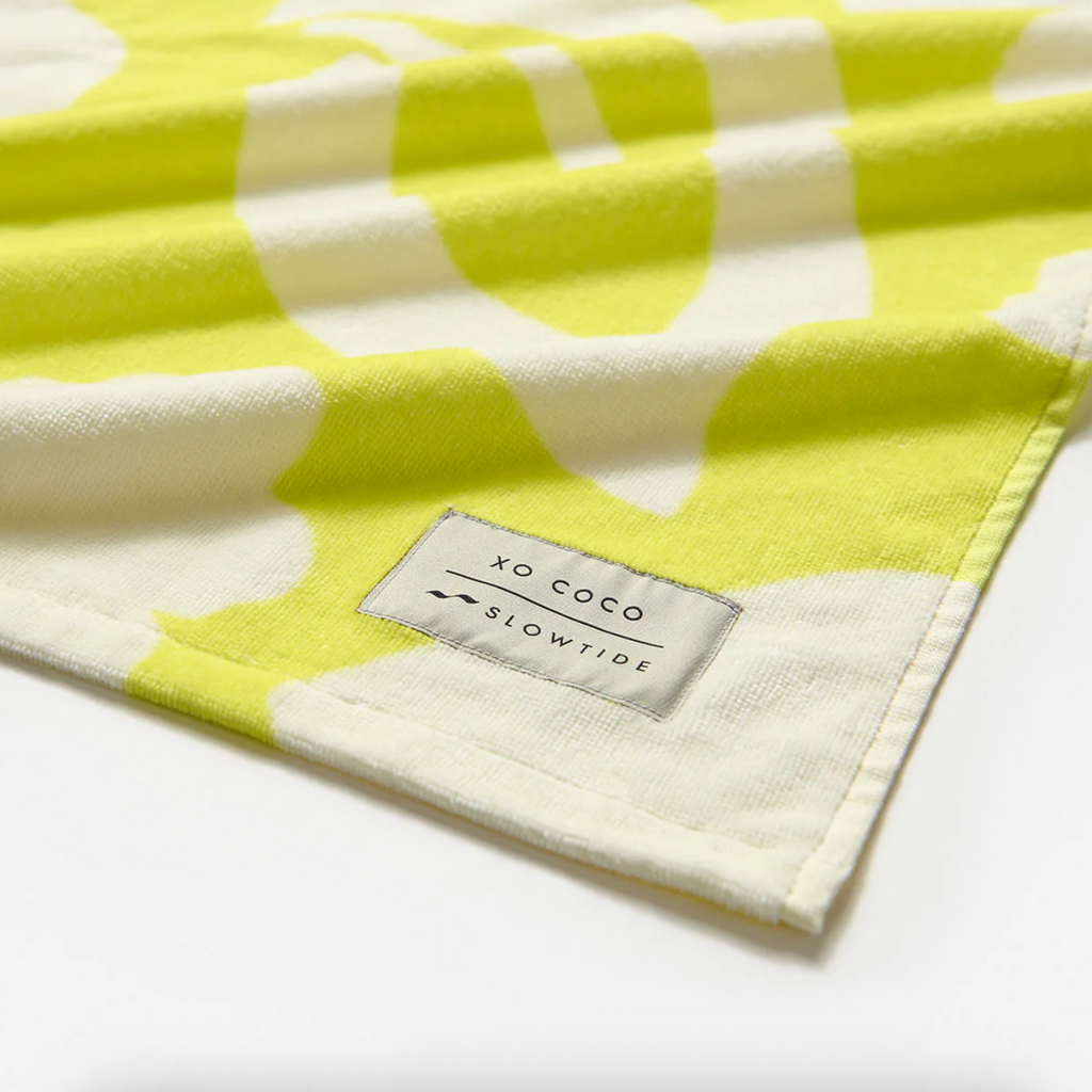 Slowtide - XOXO Beach Towel - Citron - Velocity 21