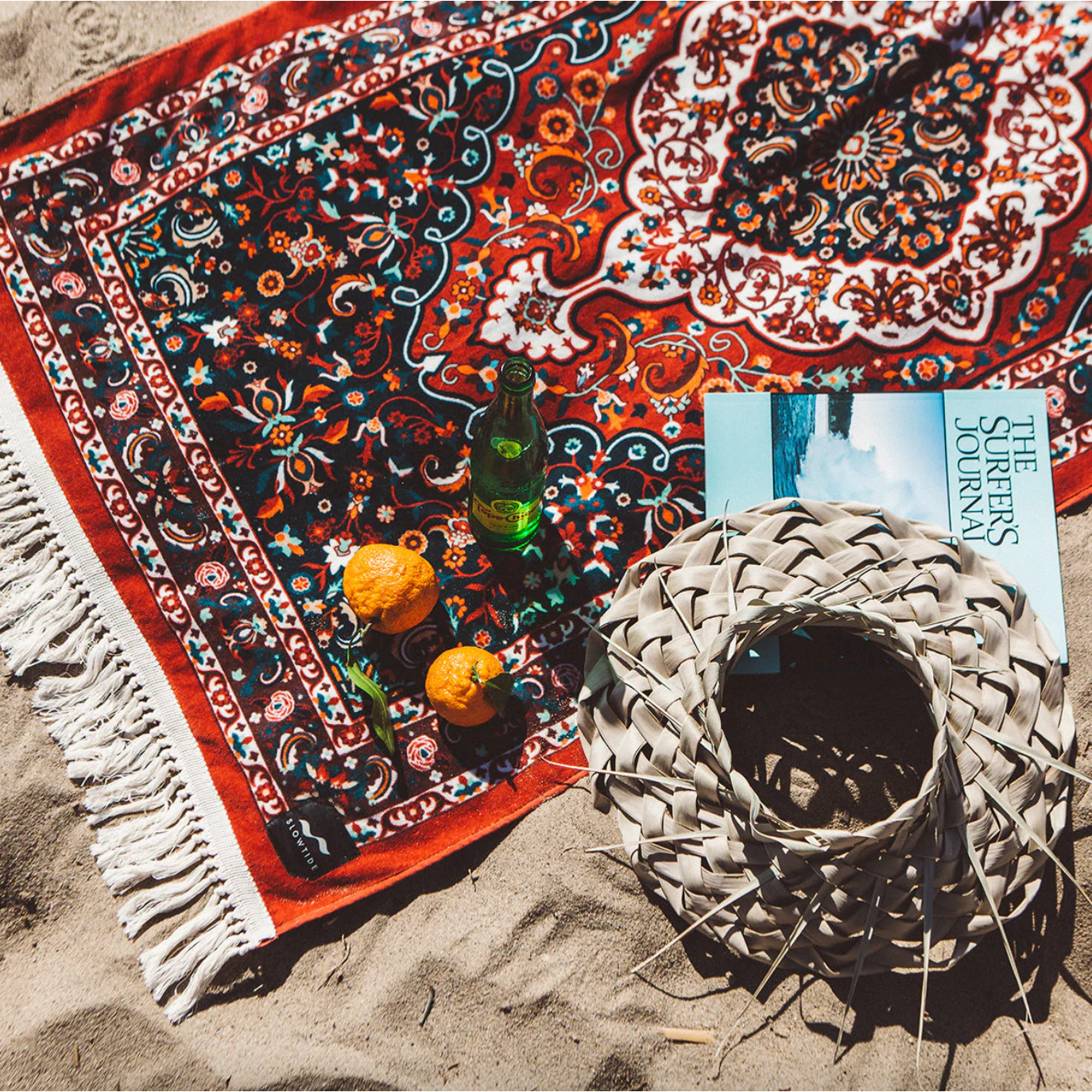Slowtide - Haven Beach Towel - Burgundy - Velocity 21