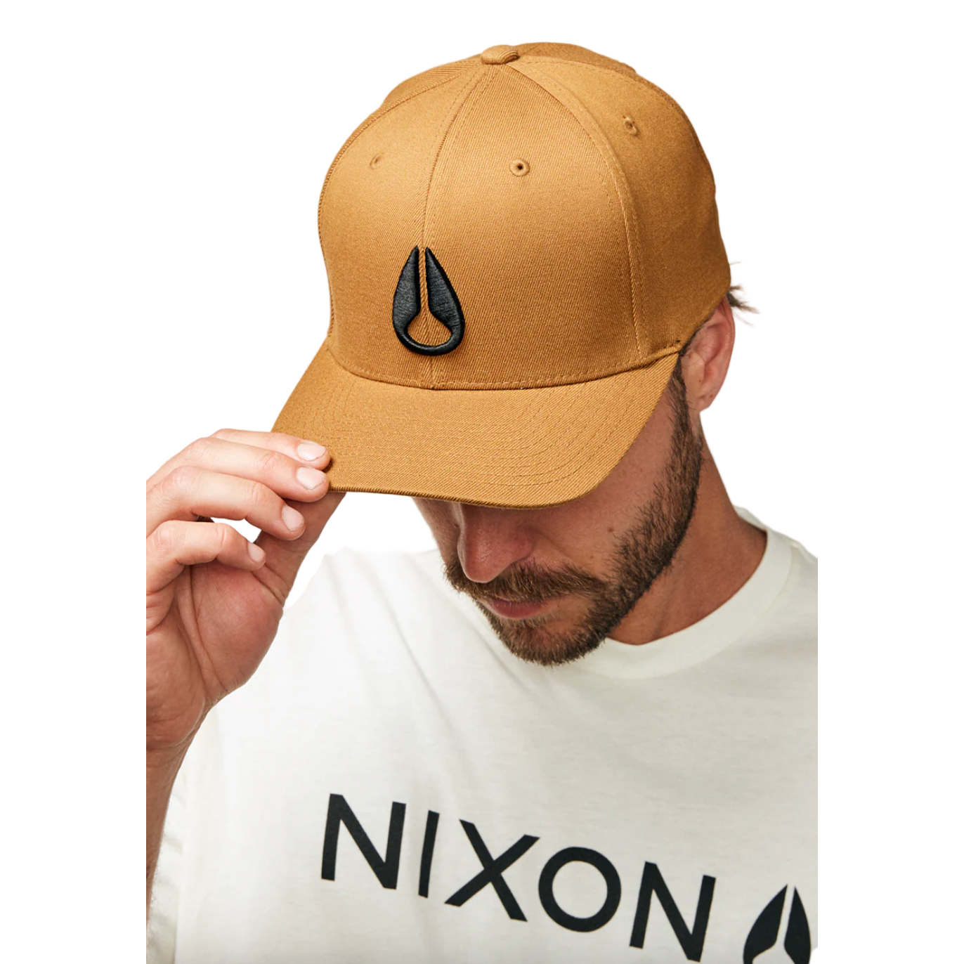 Deep Down Flexfit Athletic Fit Hat - Brown / Black