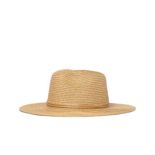 Rusty - Gisele Panama Straw Hat - Natural / Caramel - Velocity 21