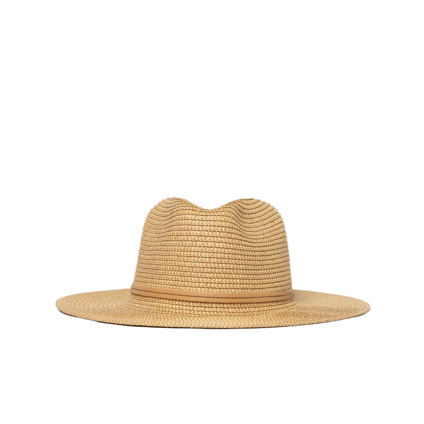 Rusty - Gisele Panama Straw Hat - Natural / Caramel - Velocity 21