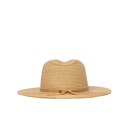 Rusty - Gisele Panama Straw Hat - Natural / Caramel - Velocity 21