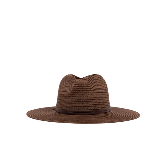 Rusty - Gisele Panama Straw Hat - Chocolate - Velocity 21