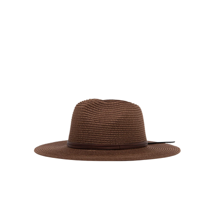 Rusty - Gisele Panama Straw Hat - Chocolate - Velocity 21