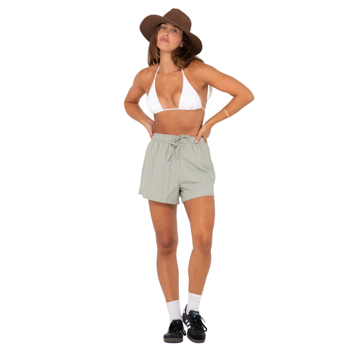 Rusty - Gisele Panama Straw Hat - Chocolate - Velocity 21
