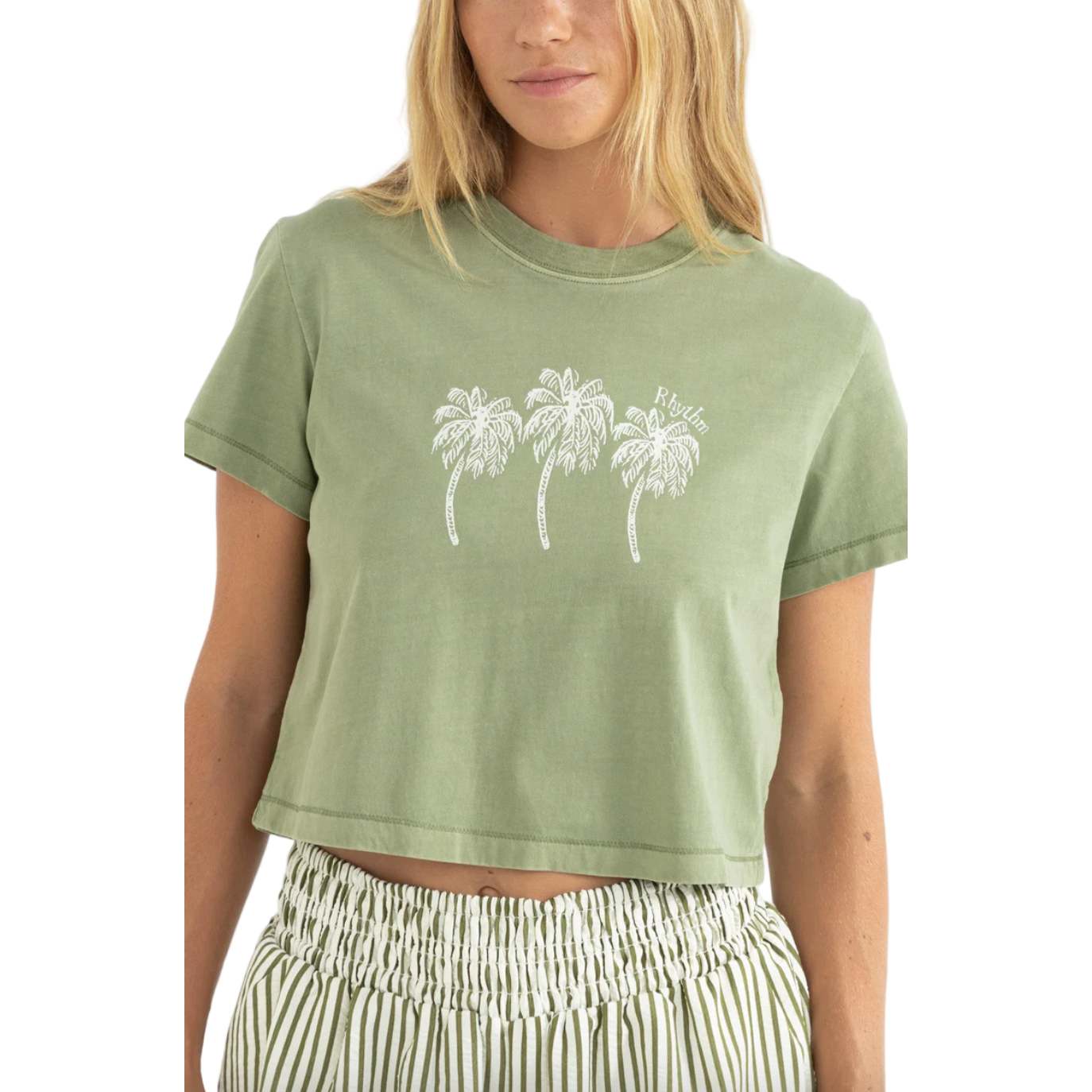 Palms Crop Crew Tee