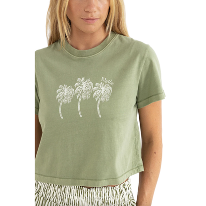 Palms Crop Crew Tee