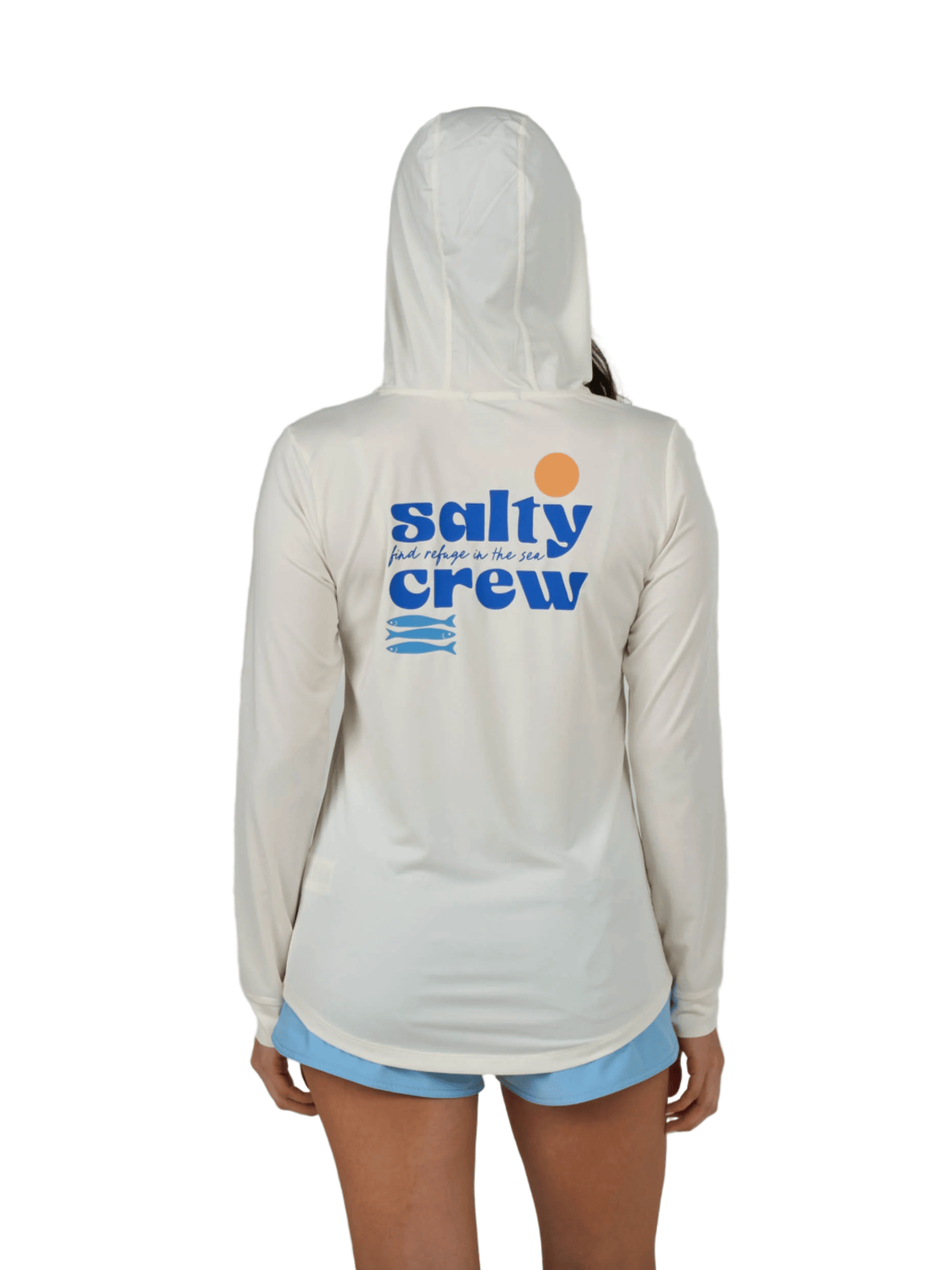 Salty Crew - Small Bite Hood Sunshirt - Off White - Velocity 21