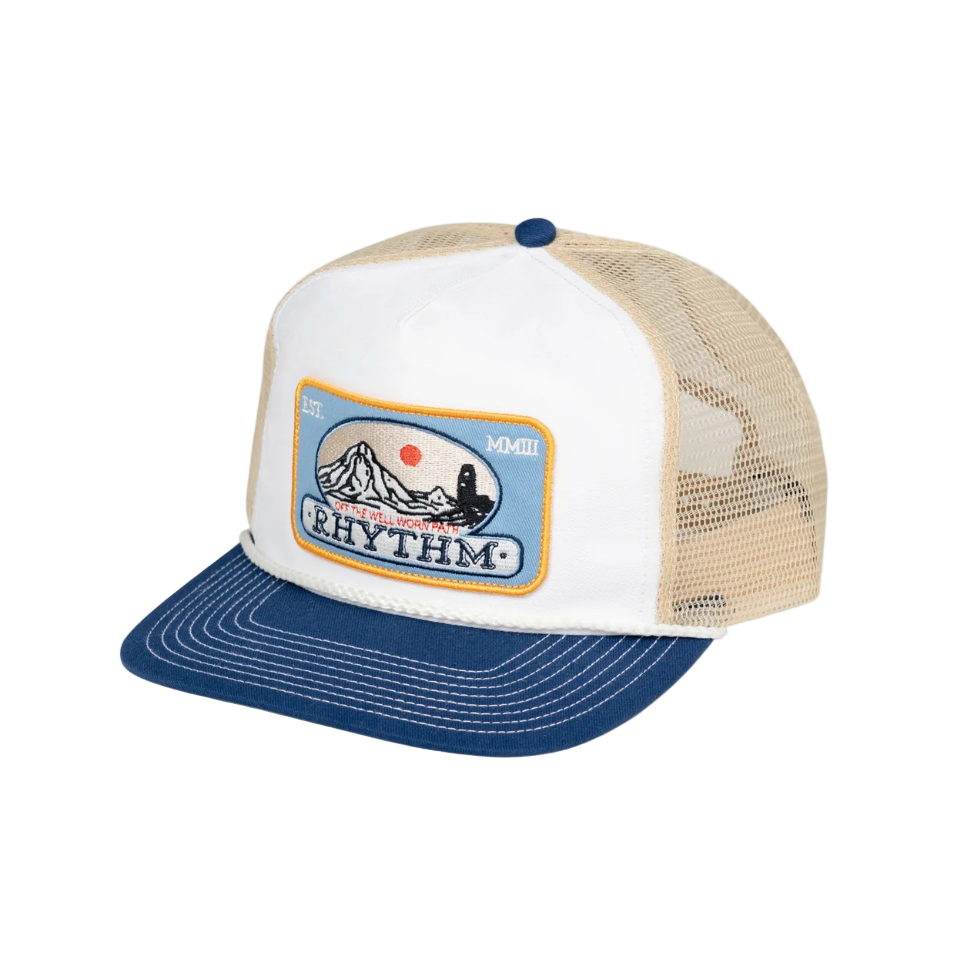 Rhythm - Horizon Trucker Cap - Blue/Bone - Velocity 21