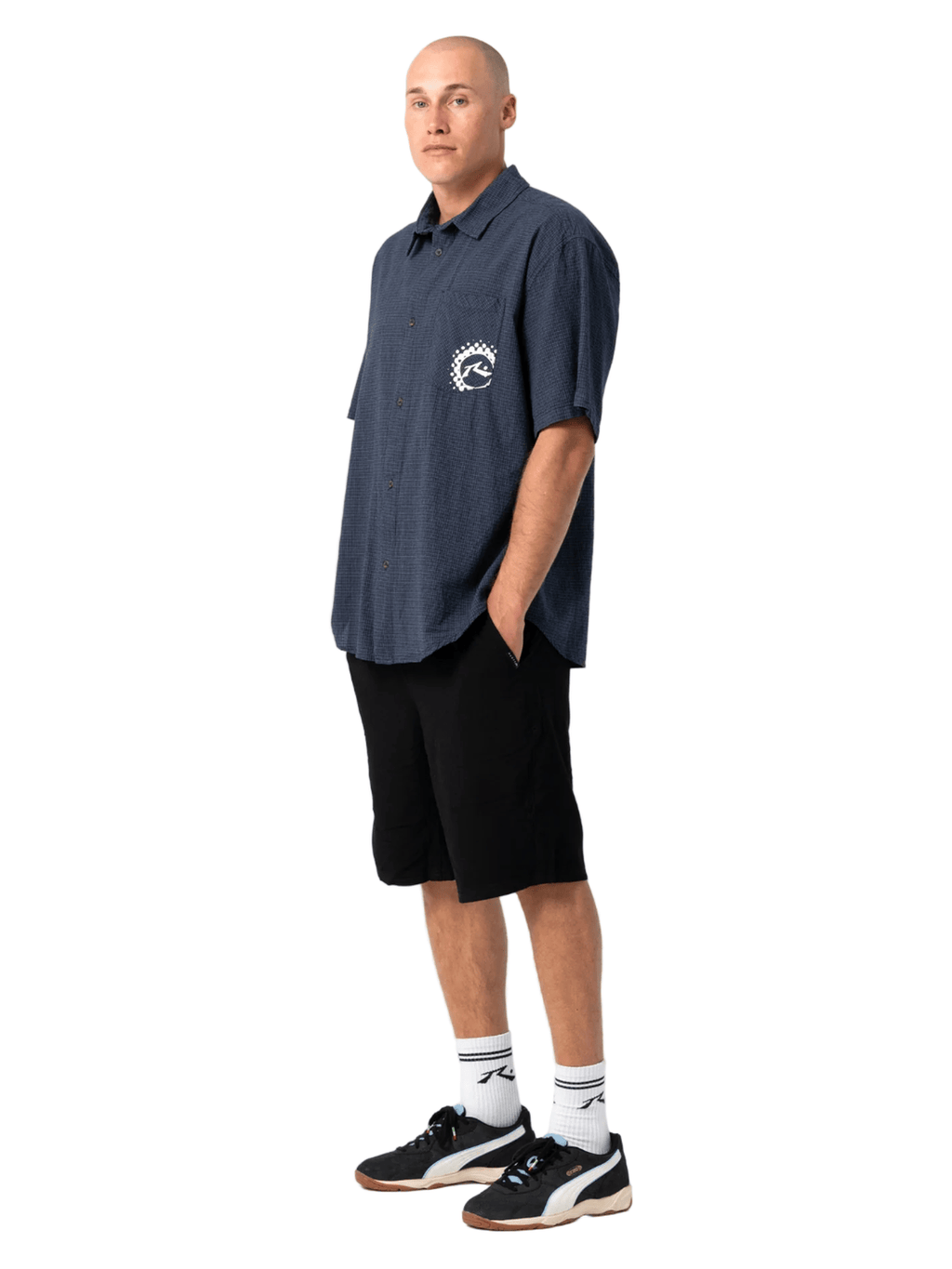 Rusty - Overtone Elastic Waist Linen Short - Velocity 21