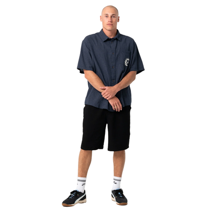 Overtone Elastic Waist Linen Short