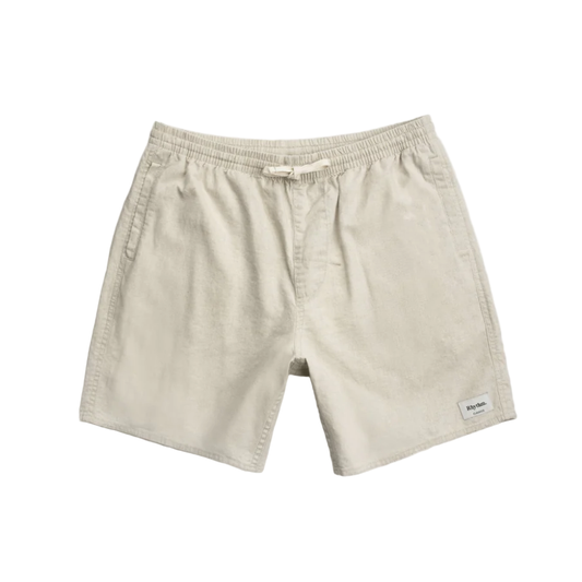 Beige shorts on a white background