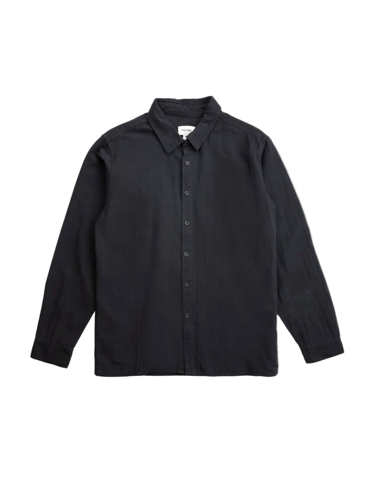 Rhythm - Classic Linen LS Shirt - Black - Velocity 21