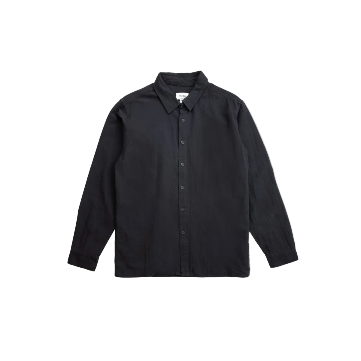 Rhythm - Classic Linen LS Shirt - Black - Velocity 21