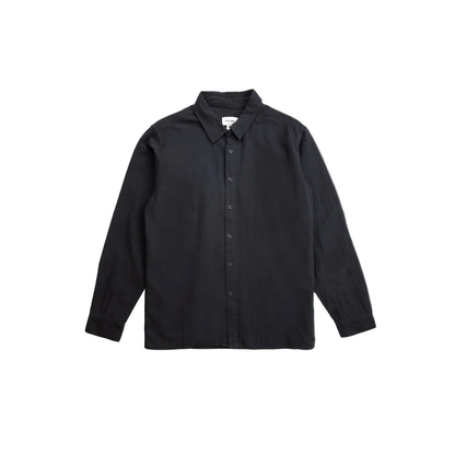 Rhythm - Classic Linen LS Shirt - Black - Velocity 21