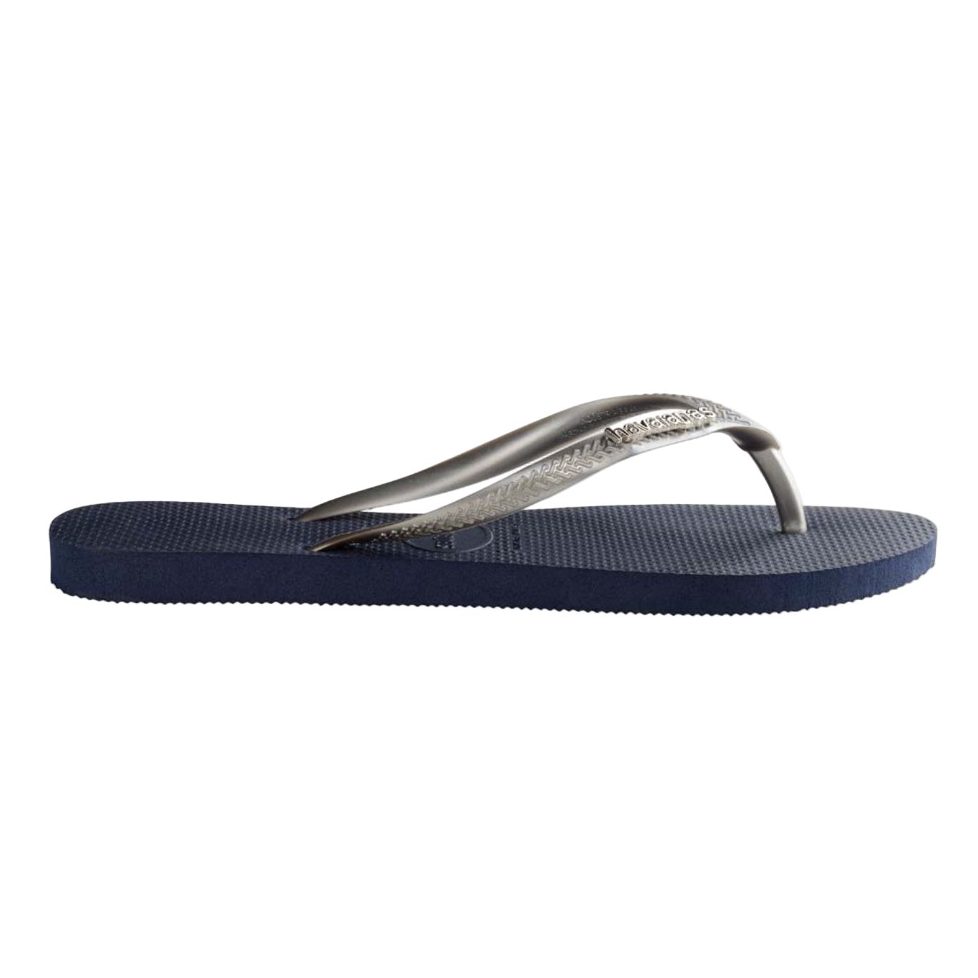Havaianas - Slim Metal Logo - Navy/Silver - Velocity 21