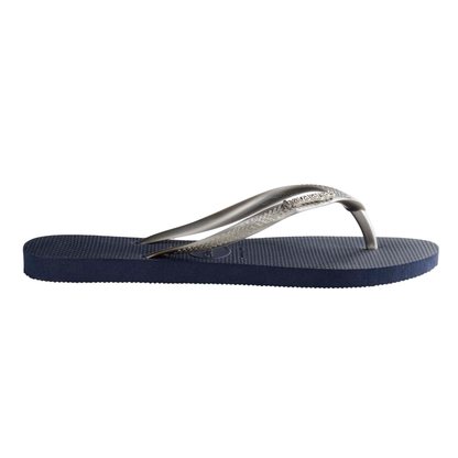 Havaianas - Slim Metal Logo - Navy/Silver - Velocity 21